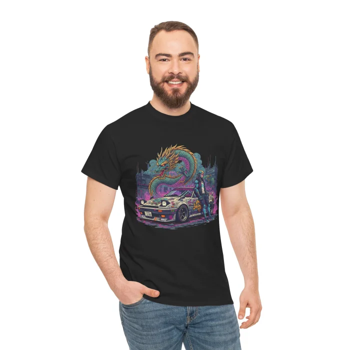 T-shirt z nadrukiem Dragon's Ride